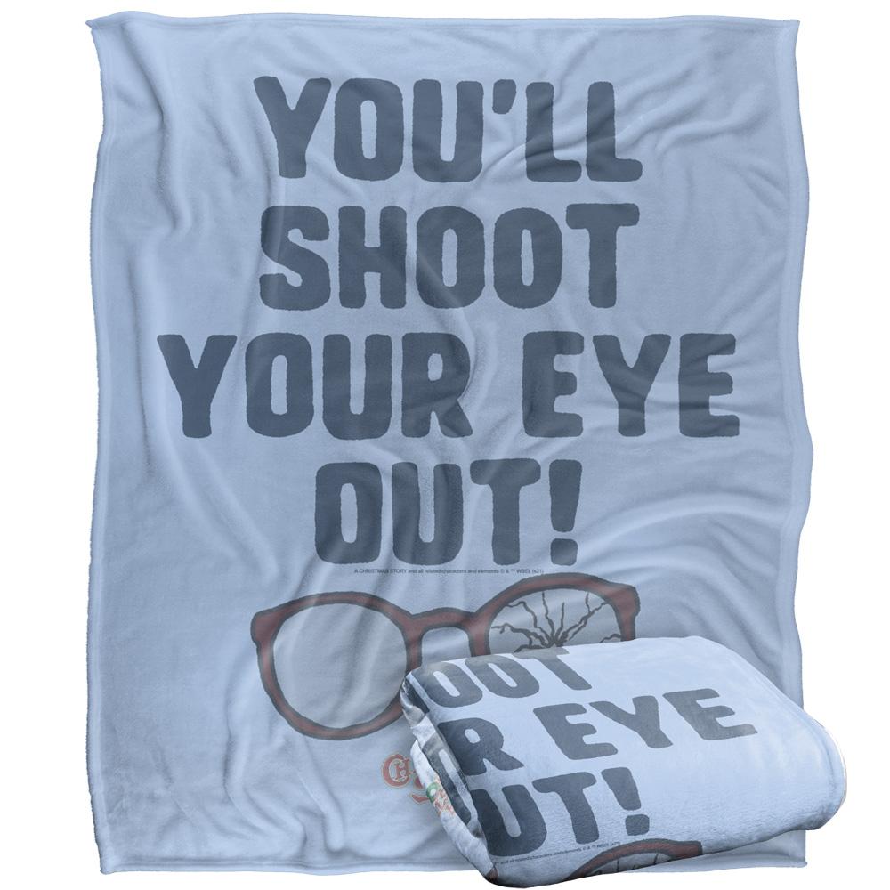 Multicoloured - Side - A Christmas Story Shoot Your Eye Out Blanket