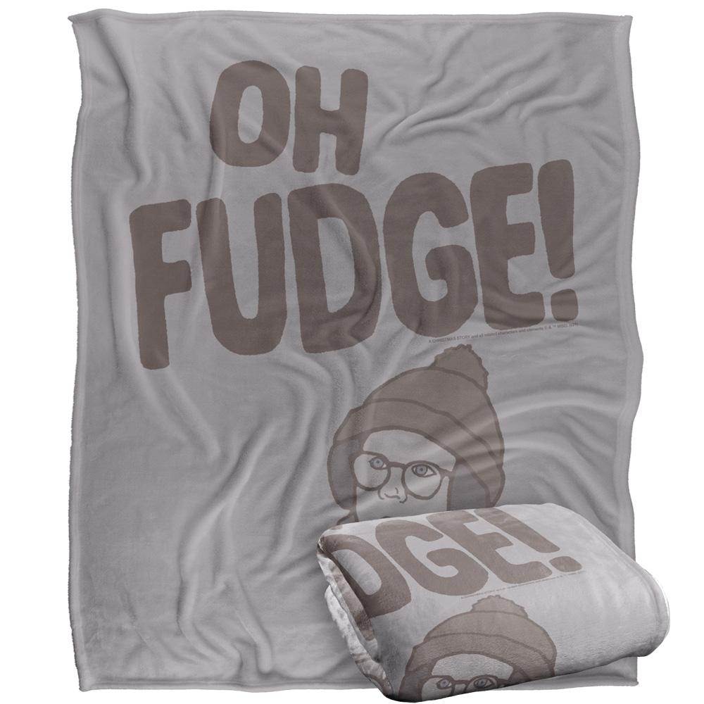 Multicoloured - Side - A Christmas Story Oh Fudge! Blanket