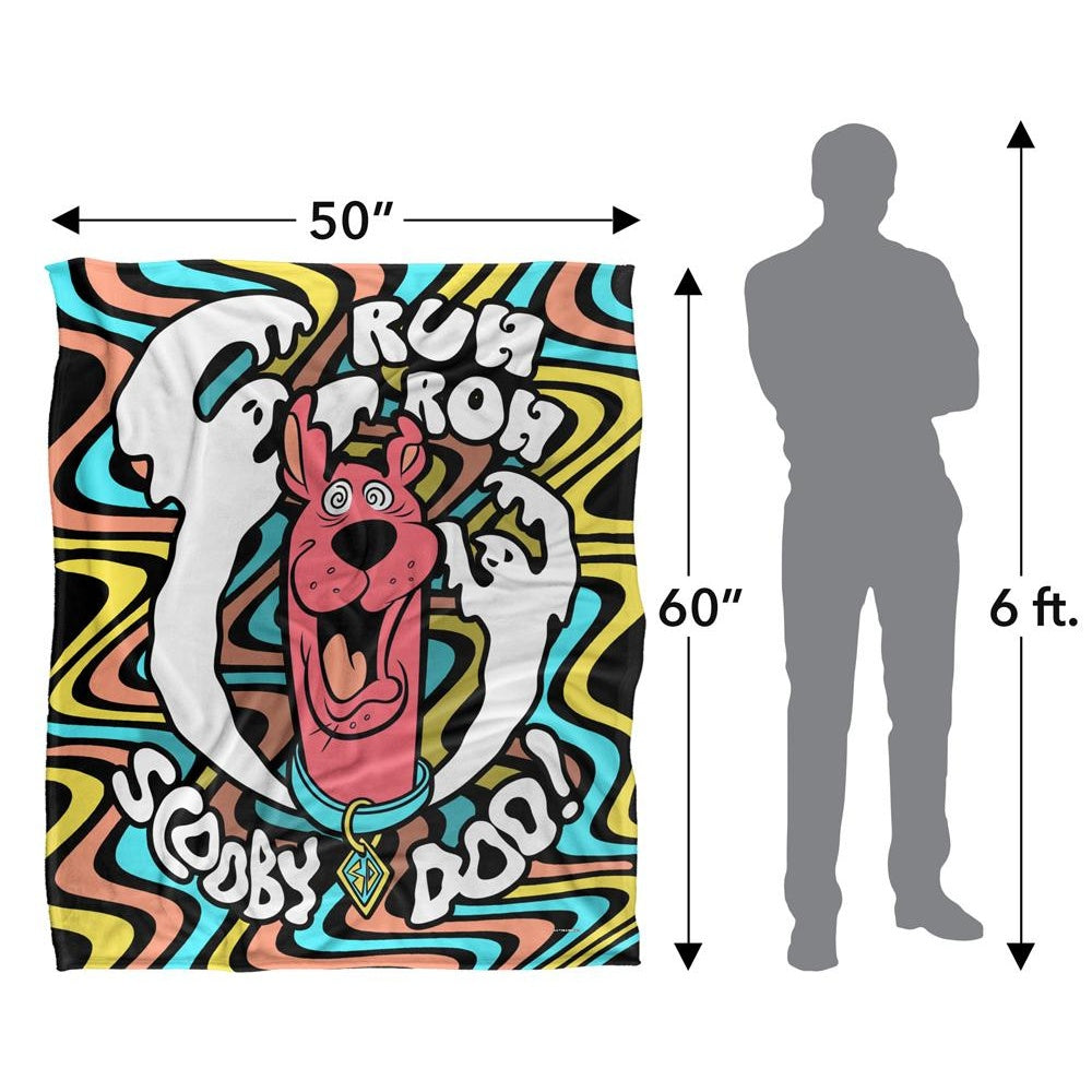 Multicoloured - Pack Shot - Scooby Doo Ruh Roh Blanket