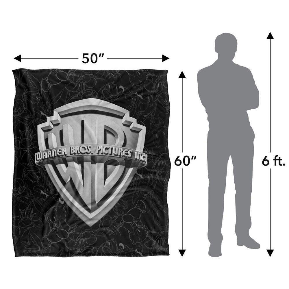 Multicoloured - Pack Shot - Looney Tunes Warner Bros Logo Blanket