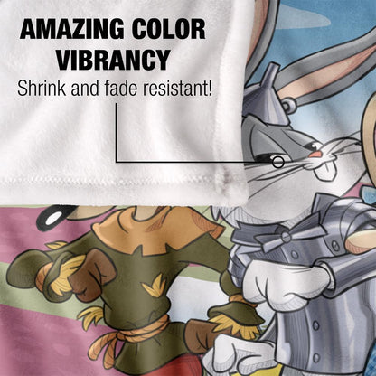 Multicoloured - Lifestyle - Looney Tunes Yellow Brick Road Blanket