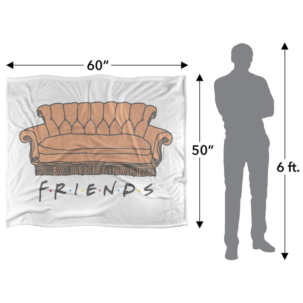 Multicoloured - Pack Shot - Friends Sofa Blanket