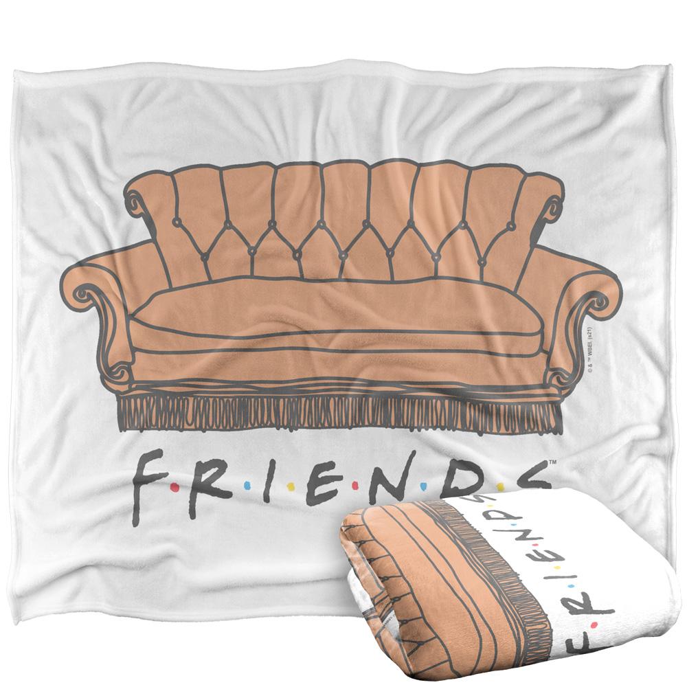 Multicoloured - Side - Friends Sofa Blanket