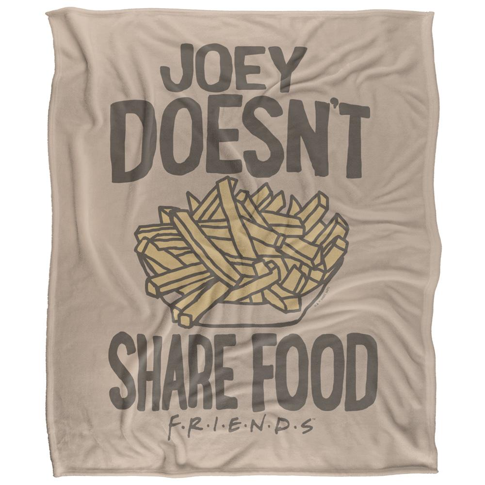 Multicoloured - Front - Friends Joey Doesnt Share Food Blanket