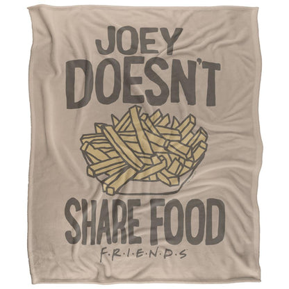 Multicoloured - Front - Friends Joey Doesnt Share Food Blanket