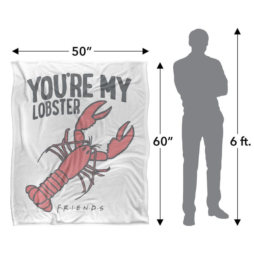 Multicoloured - Pack Shot - Friends You´re My Lobster Blanket