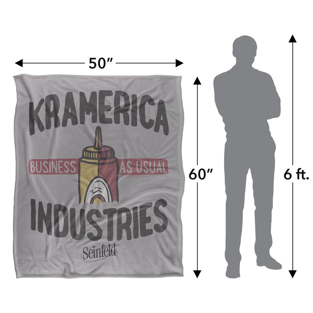 Multicoloured - Pack Shot - Seinfeld Kramerica Industries Blanket