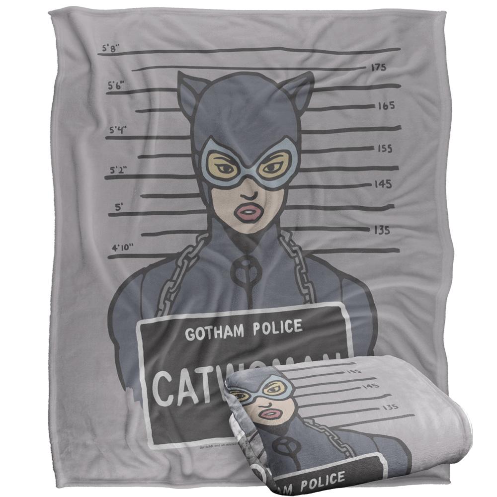 Multicoloured - Side - Batman Line Up Catwoman Blanket