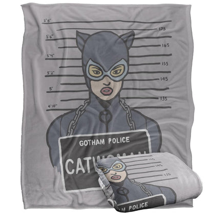 Multicoloured - Side - Batman Line Up Catwoman Blanket