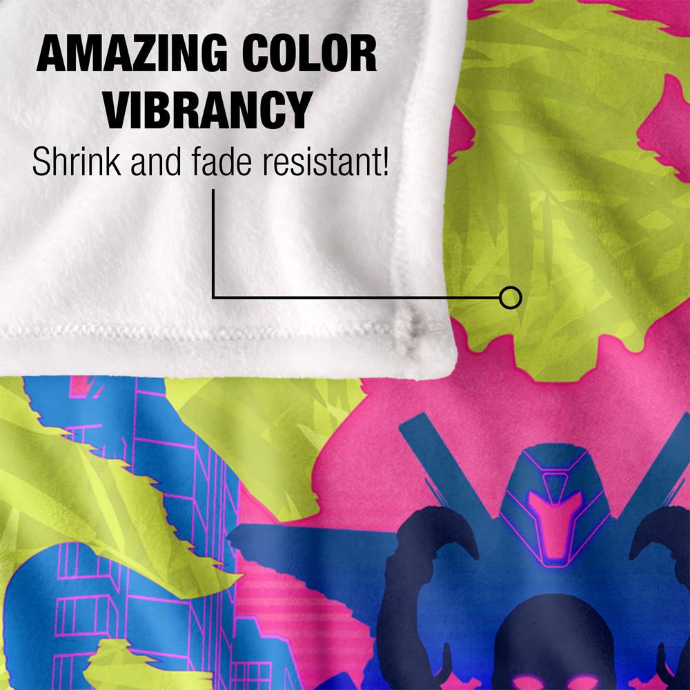 Multicoloured - Lifestyle - Blue Beetle Silhouette Blanket