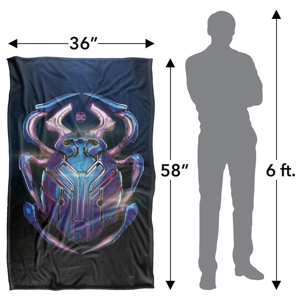 Beetle-Blue - Pack Shot - Blue Beetle Beetle Blanket