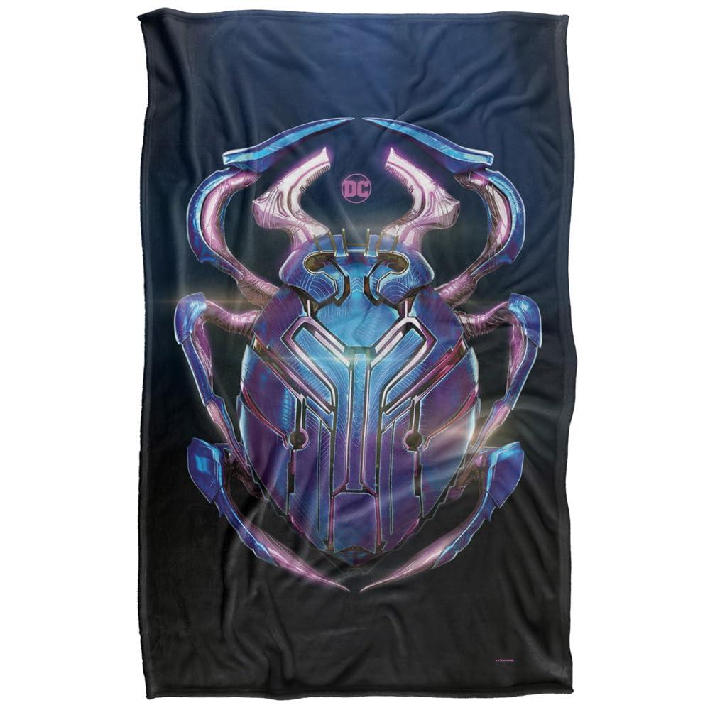 Beetle-Blue - Front - Blue Beetle Beetle Blanket