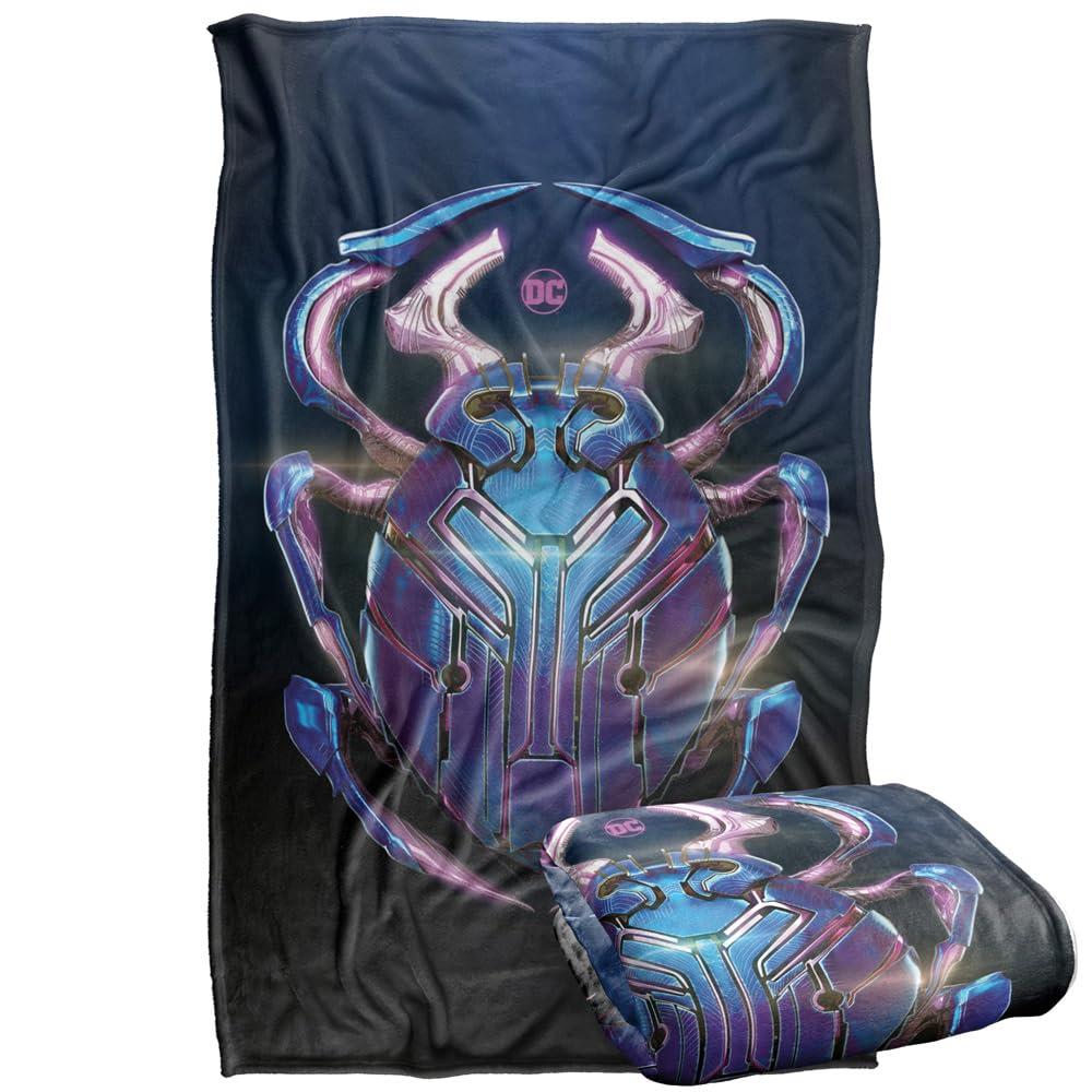 Beetle-Blue - Back - Blue Beetle Beetle Blanket