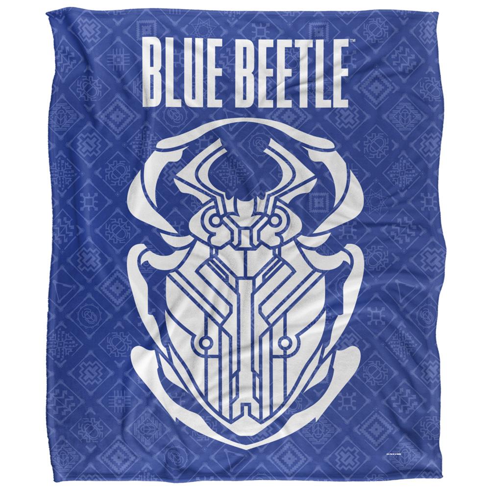 Multicoloured - Front - Blue Beetle Repeat Print Blanket