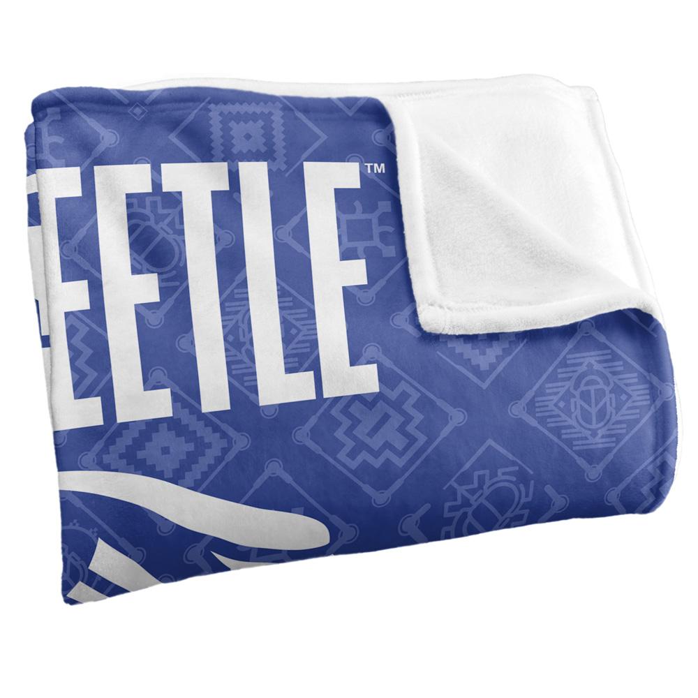 Multicoloured - Back - Blue Beetle Repeat Print Blanket