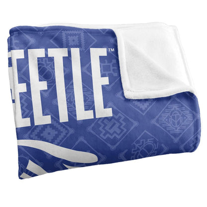 Multicoloured - Back - Blue Beetle Repeat Print Blanket