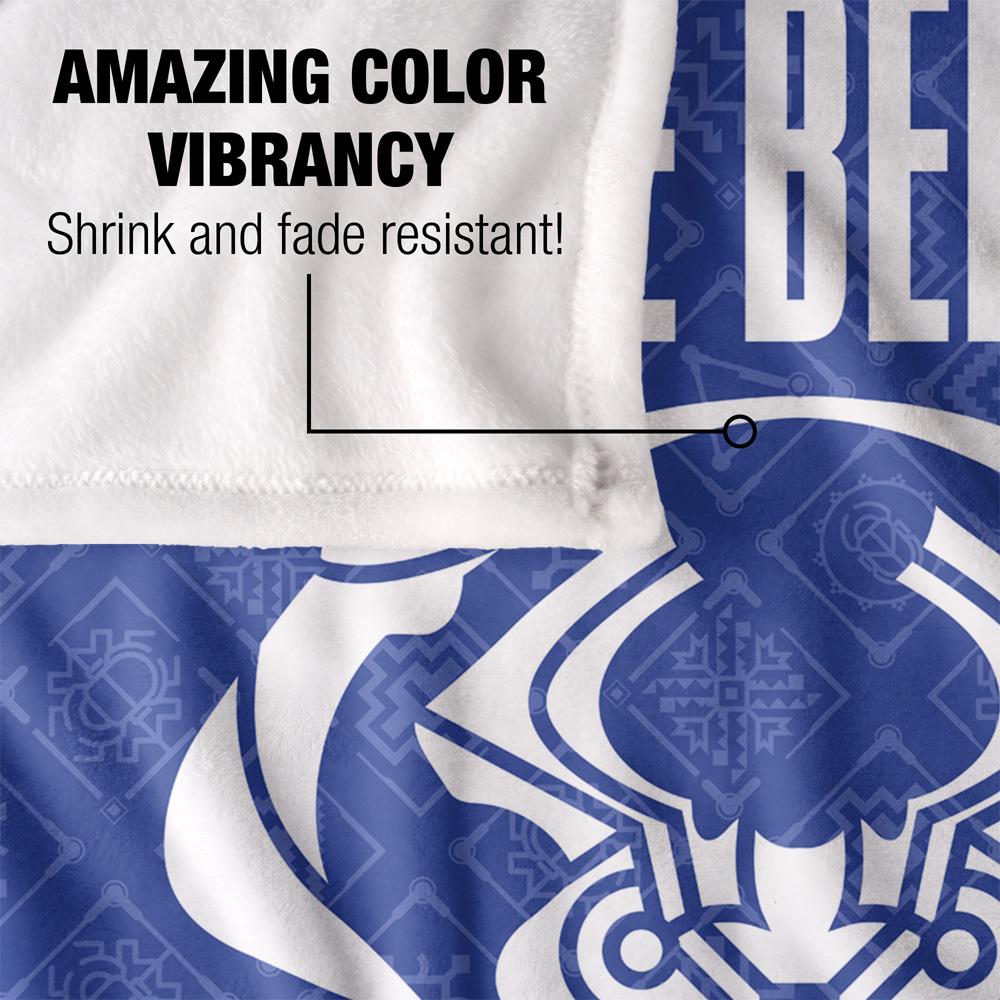 Multicoloured - Lifestyle - Blue Beetle Repeat Print Blanket
