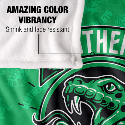 Multicoloured - Lifestyle - Harry Potter Ambition, Cunning, Pride Slytherin Blanket