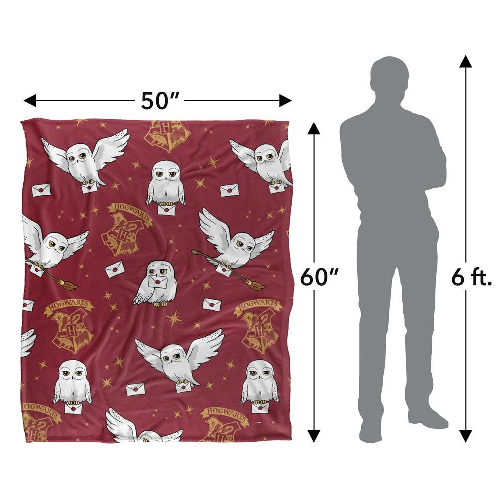 Multicoloured - Pack Shot - Harry Potter Letter Hedwig Blanket