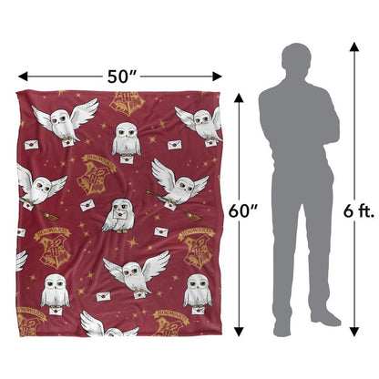 Multicoloured - Pack Shot - Harry Potter Letter Hedwig Blanket