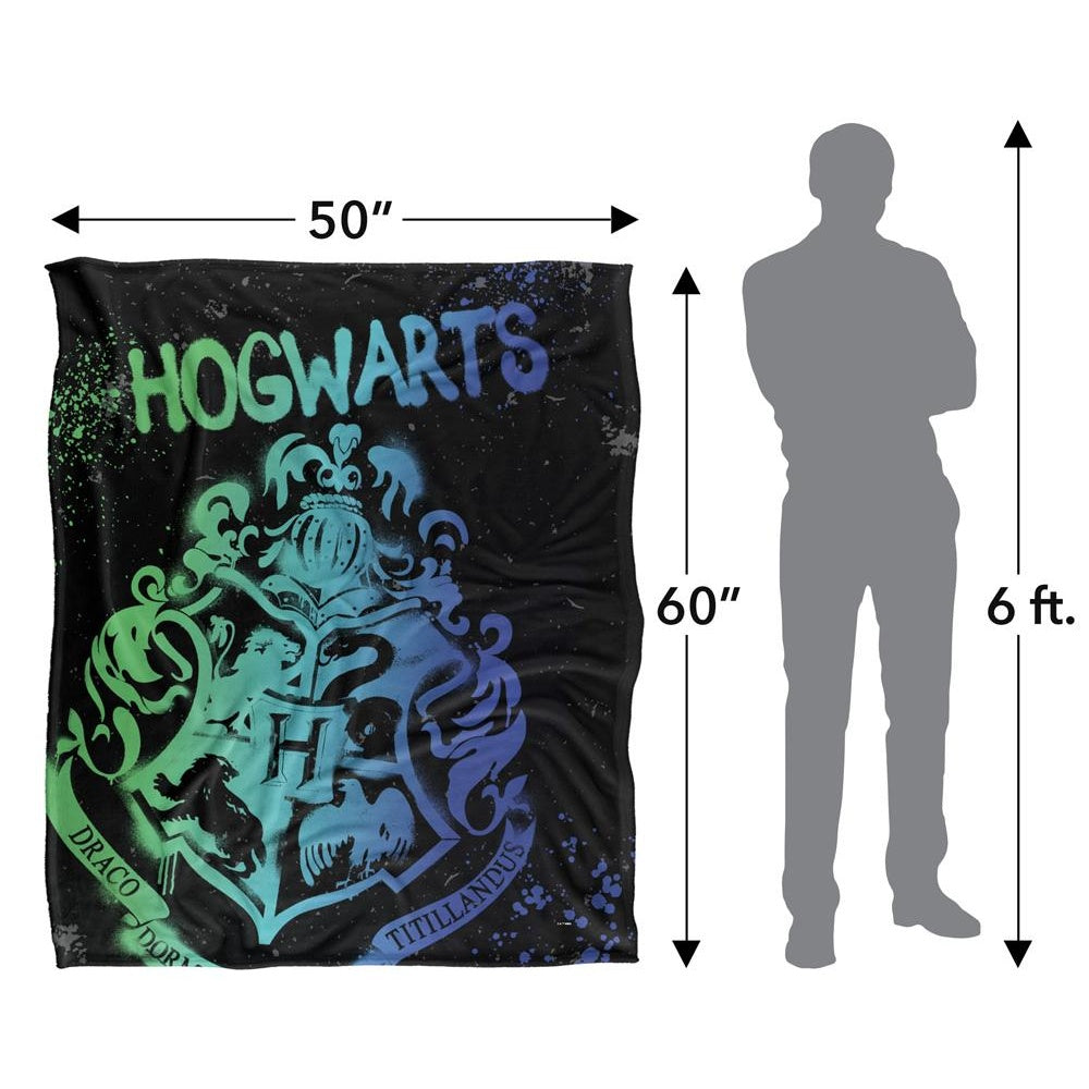 Multicoloured - Pack Shot - Harry Potter Hogwarts Spray Paint Blanket