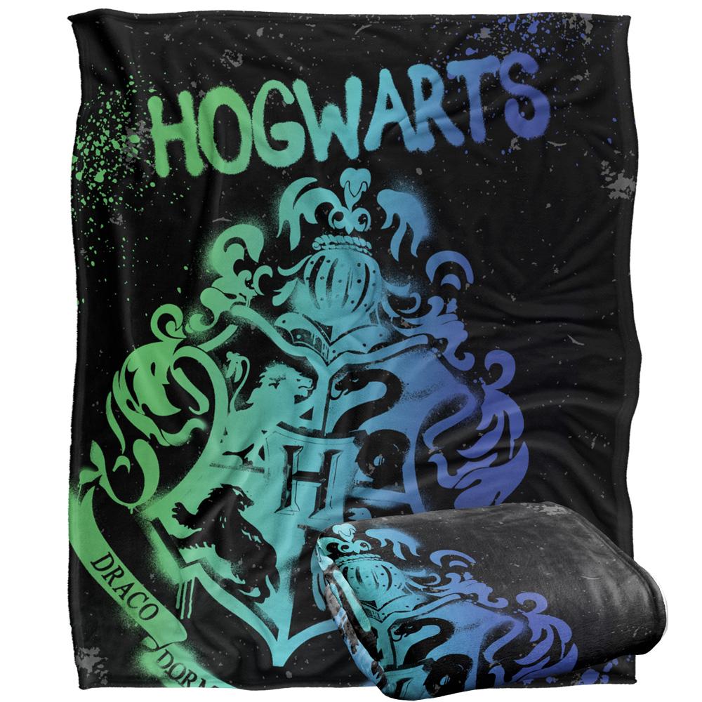 Multicoloured - Side - Harry Potter Hogwarts Spray Paint Blanket