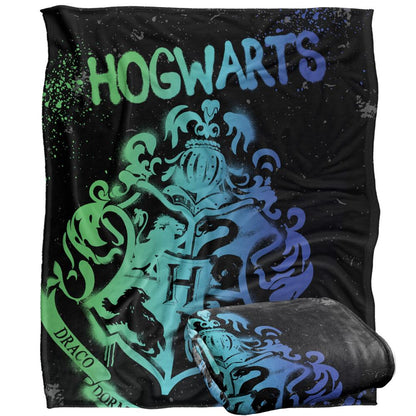 Multicoloured - Side - Harry Potter Hogwarts Spray Paint Blanket