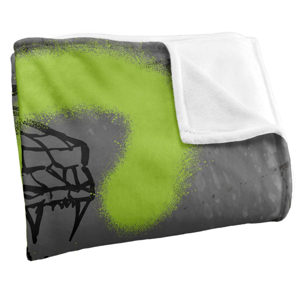 Multicoloured - Back - Harry Potter Slytherin Graffiti Blanket