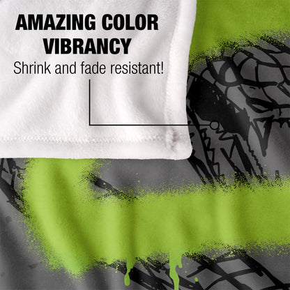 Multicoloured - Lifestyle - Harry Potter Slytherin Graffiti Blanket
