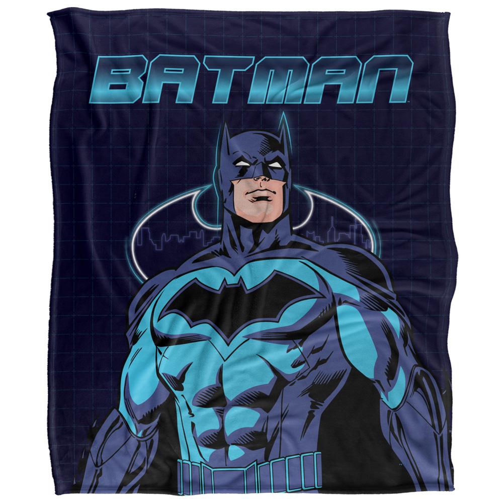 Multicoloured - Front - Batman Cityscape Blanket
