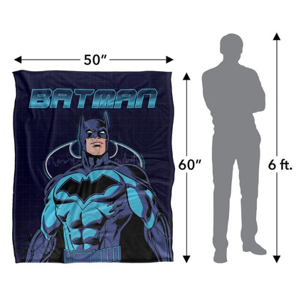 Multicoloured - Pack Shot - Batman Cityscape Blanket
