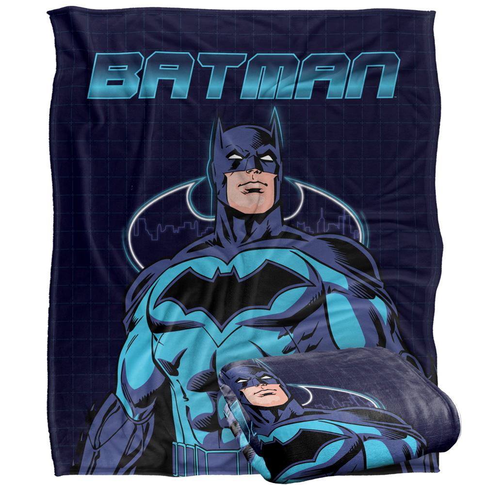 Multicoloured - Side - Batman Cityscape Blanket