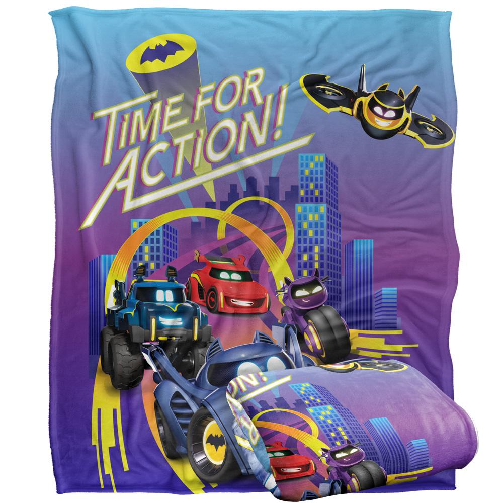 Multicoloured - Side - Batwheels Time For Action Blanket