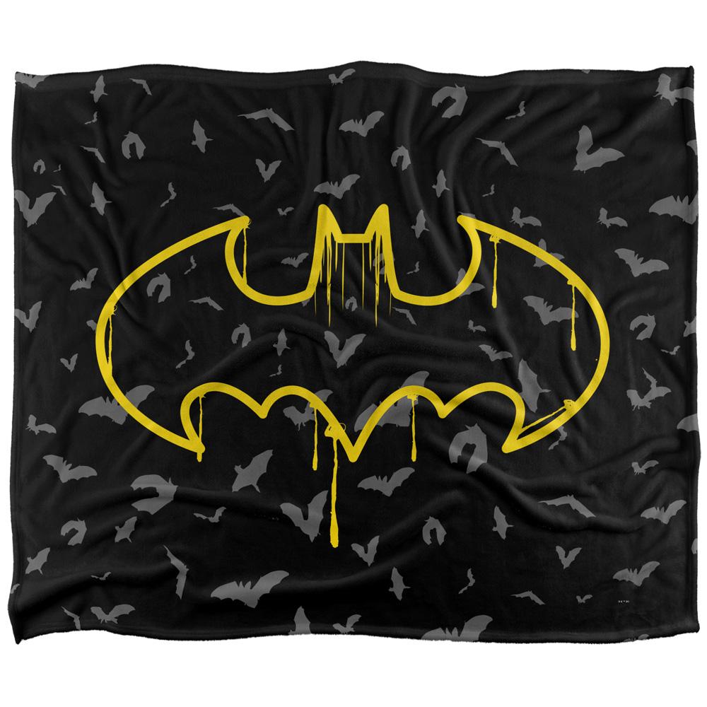 Multicoloured - Front - Batman Graffiti Blanket