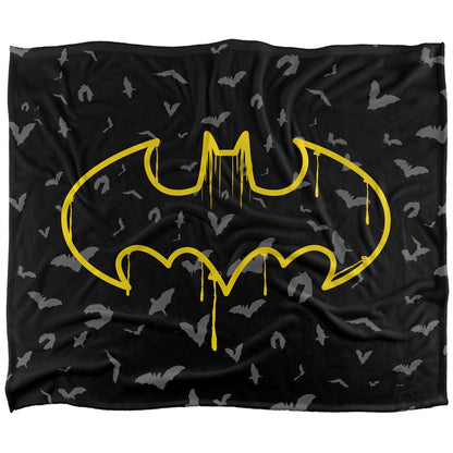 Multicoloured - Front - Batman Graffiti Blanket