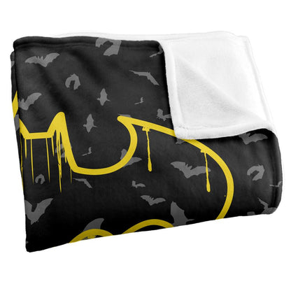 Multicoloured - Back - Batman Graffiti Blanket