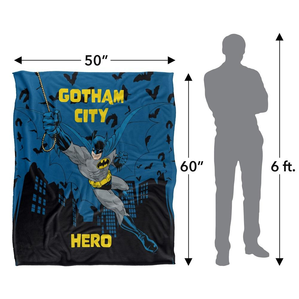 Multicoloured - Pack Shot - Batman Gotham City Hero Blanket