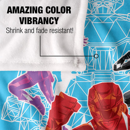 Multicoloured - Lifestyle - Power Rangers Polygon Blanket