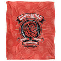 Multicoloured - Front - Harry Potter Courage, Bravery, Determination Gryffindor Blanket