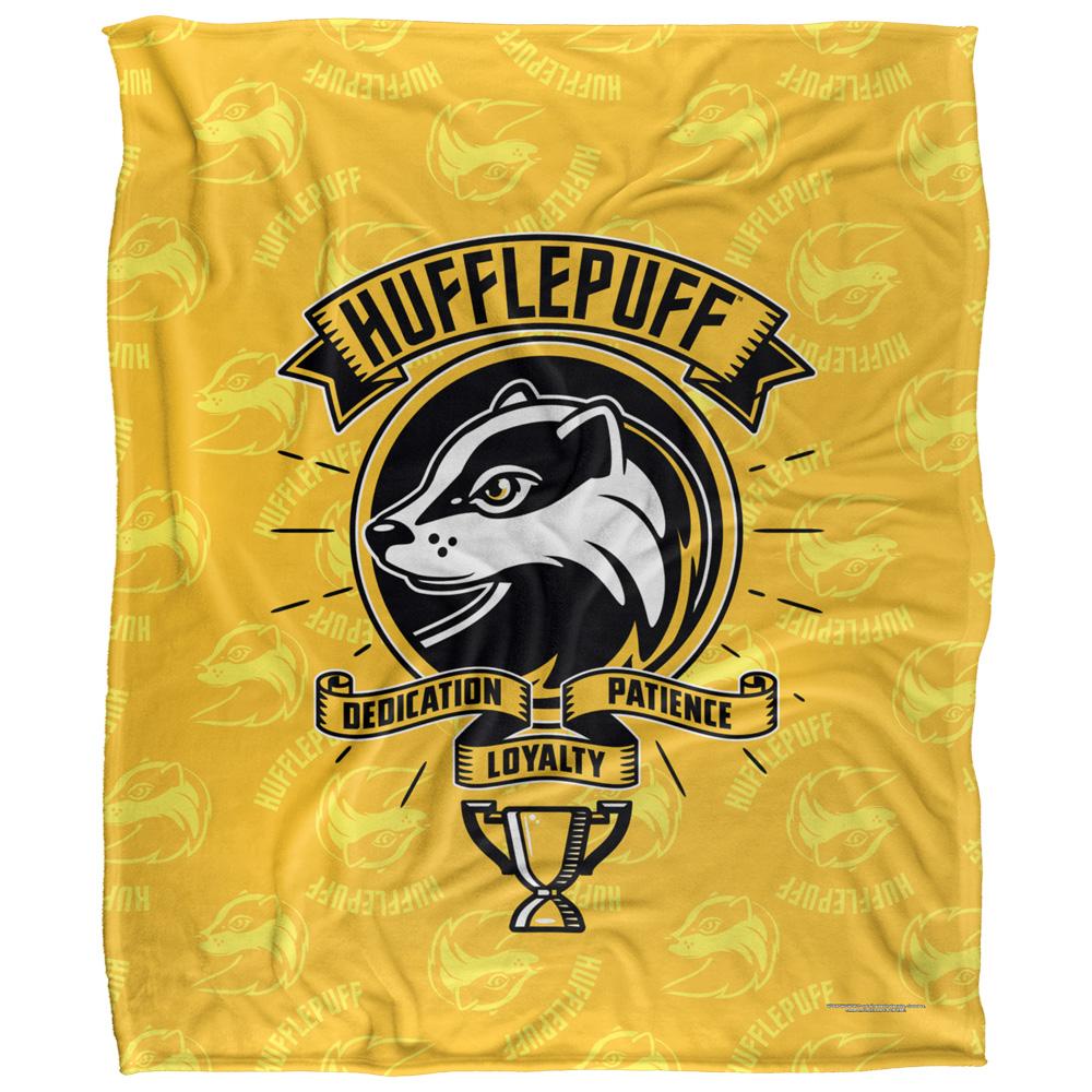 Multicoloured - Front - Harry Potter Dedication, Patience, Loyalty Hufflepuff Blanket