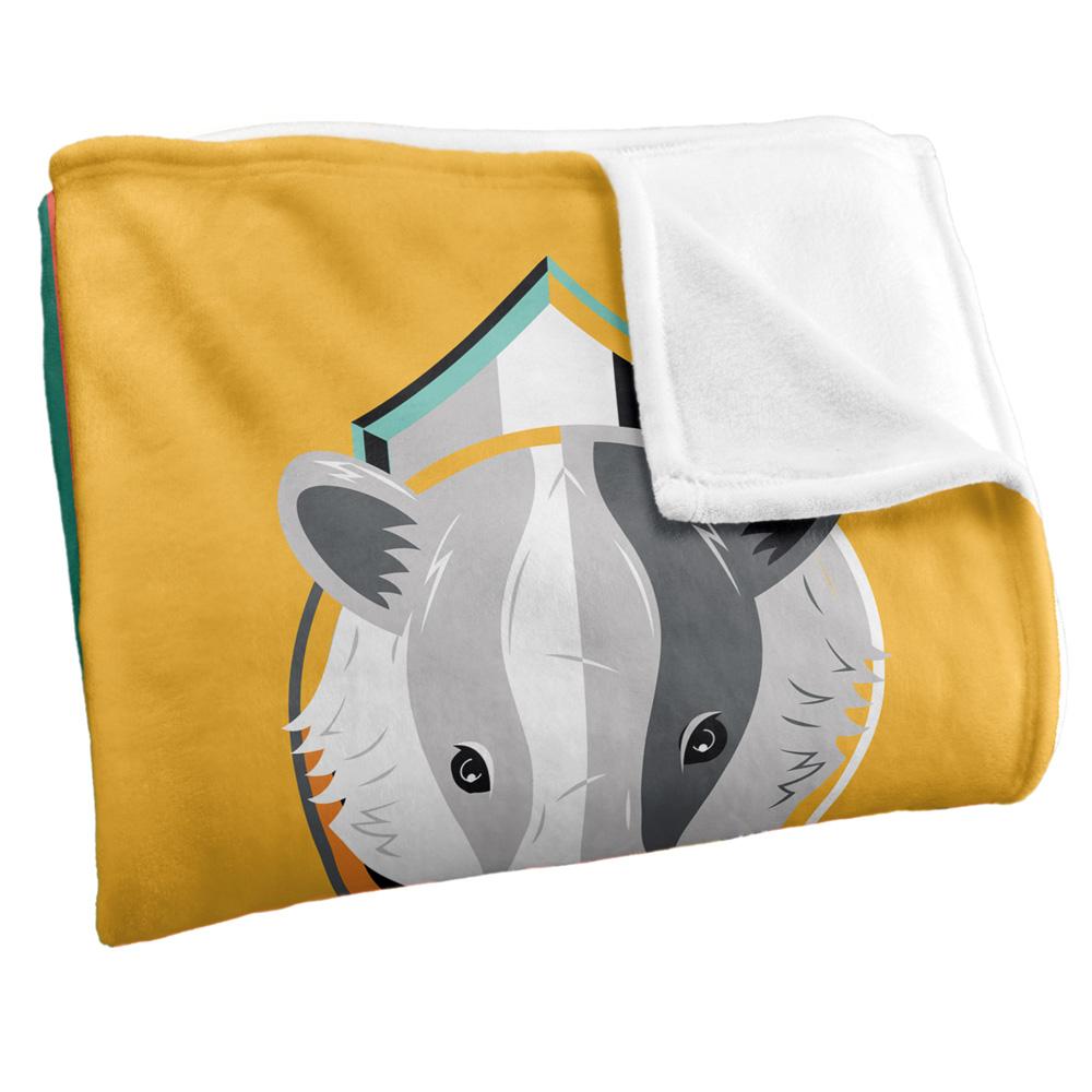 Multicoloured - Back - Harry Potter Bold Hogwarts Houses Blanket