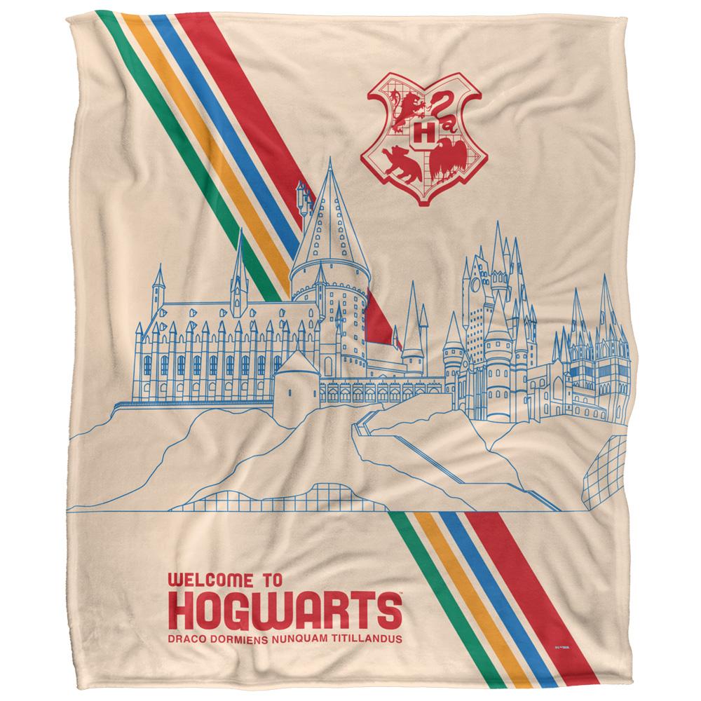Multicoloured - Front - Harry Potter Welcome To Hogwarts Blanket
