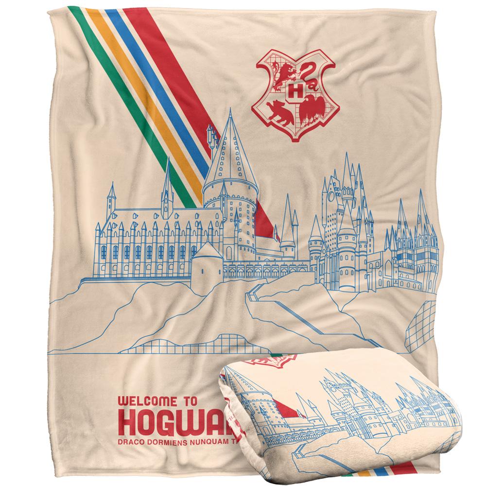 Multicoloured - Side - Harry Potter Welcome To Hogwarts Blanket