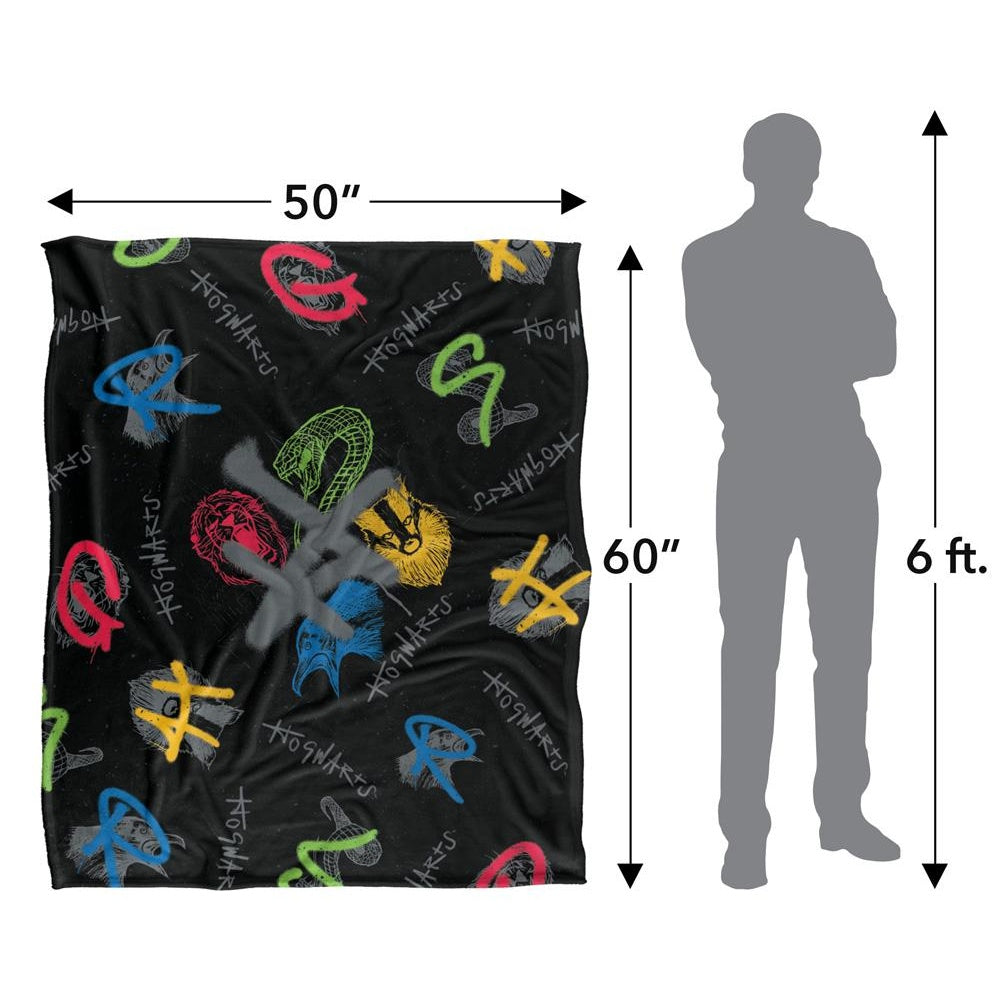 Multicoloured - Pack Shot - Harry Potter Repeat Print Blanket