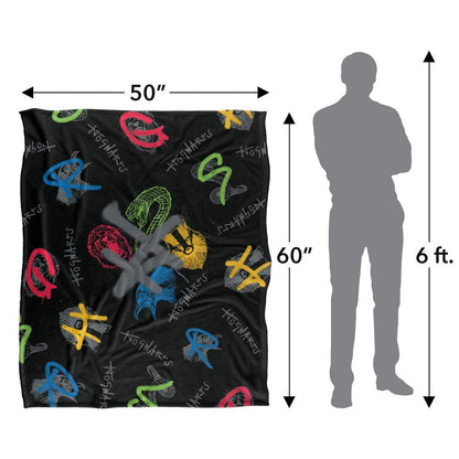 Multicoloured - Pack Shot - Harry Potter Repeat Print Blanket