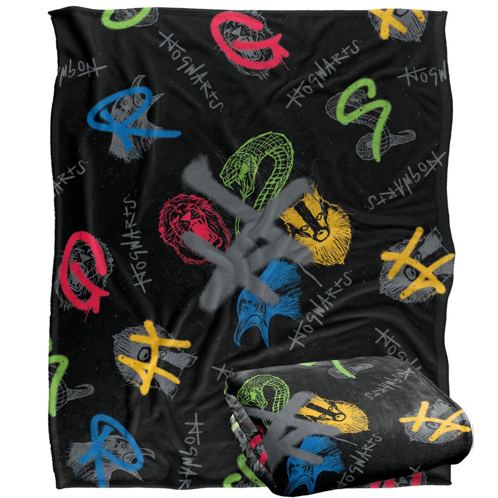 Multicoloured - Side - Harry Potter Repeat Print Blanket