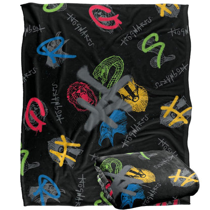 Multicoloured - Side - Harry Potter Repeat Print Blanket