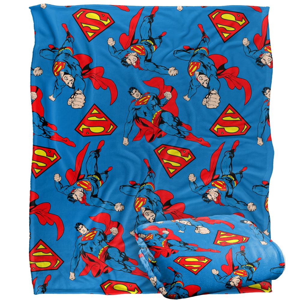 Multicoloured - Side - Superman All-Over Print Blanket