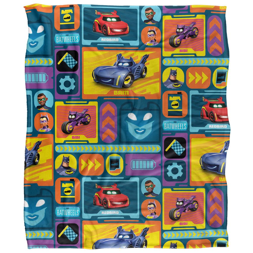 Multicoloured - Front - Batwheels Characters Blanket