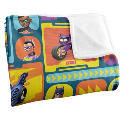 Multicoloured - Back - Batwheels Characters Blanket